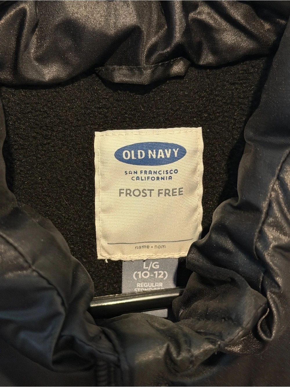 Old Navy frost free